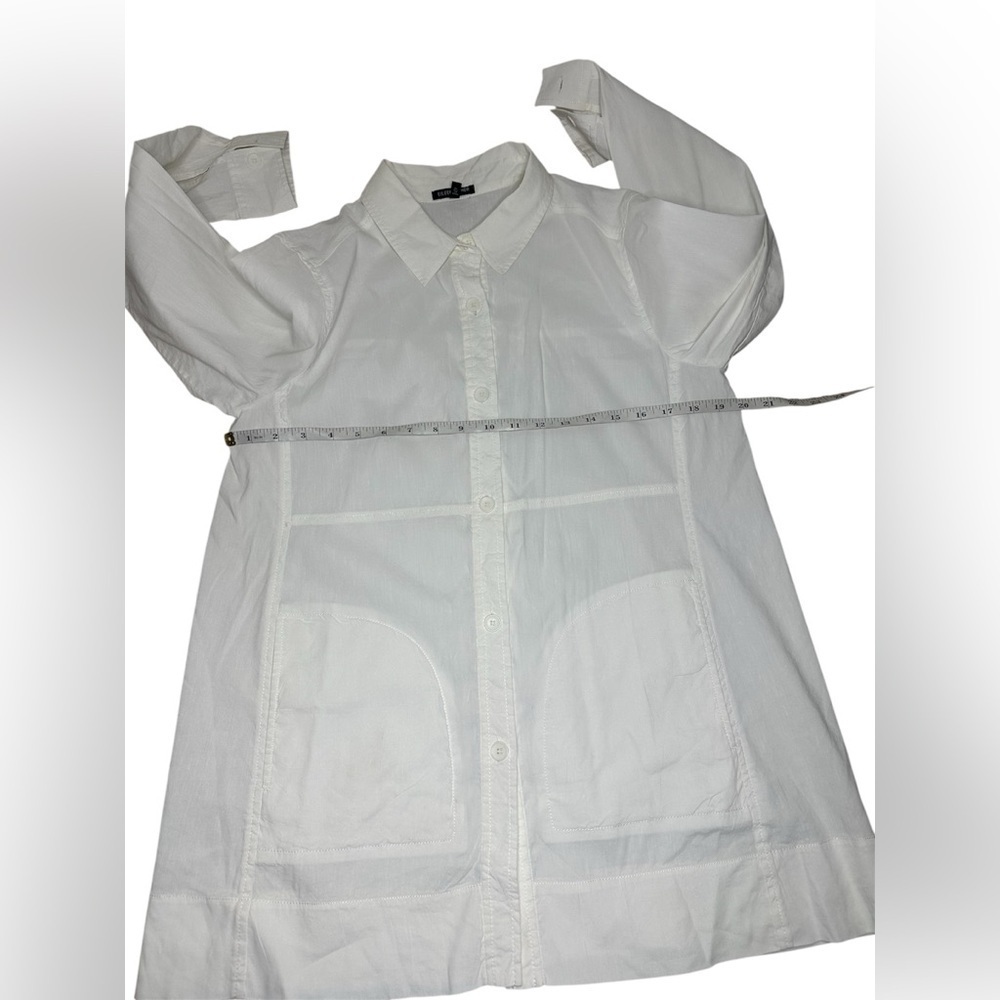 Eileen Fisher Women’s  Cream Button Down Shirt size M - Picture 5 of 7